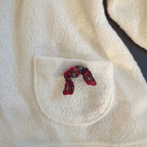 Vintage Kids Headquarters‎ Fleece Snap Embellished Sweater & Headband 12 Months - Picture 3 of 9